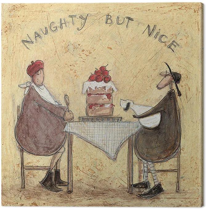 Obraz na plátne Sam Toft - Naughty But Nice, (30 x 30 cm)