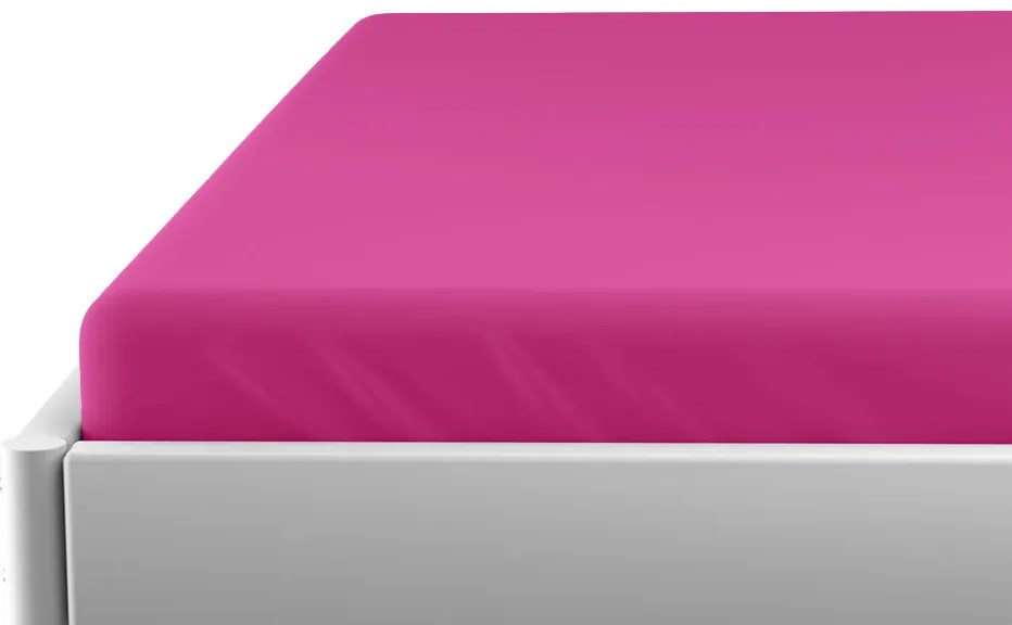 Jersey plachta do detskej postieľky EXCLUSIVE 70x140 cm purpurová