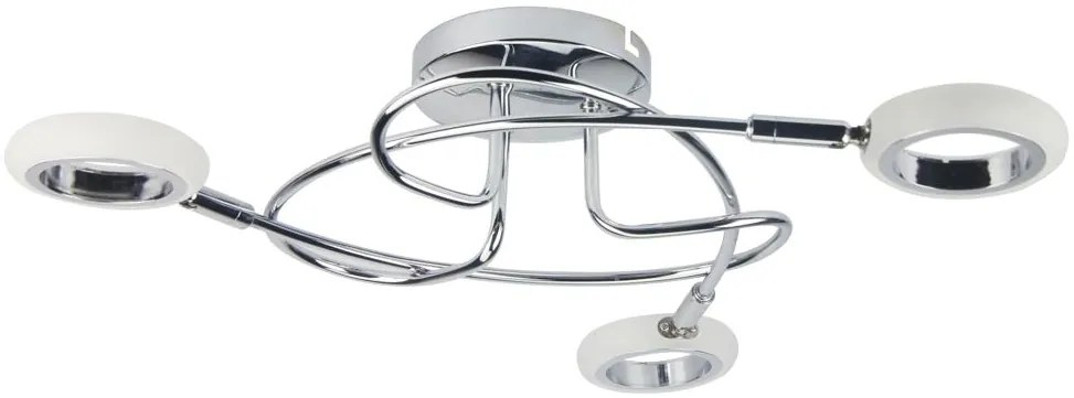 Candellux AURELION Stropné svietidlo 3X4W LED Chrome 3000K 98-65582