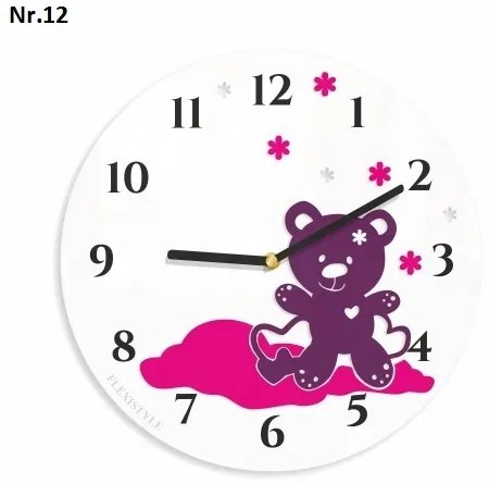 Nástenné hodiny do detskej izby Tmavo zelená