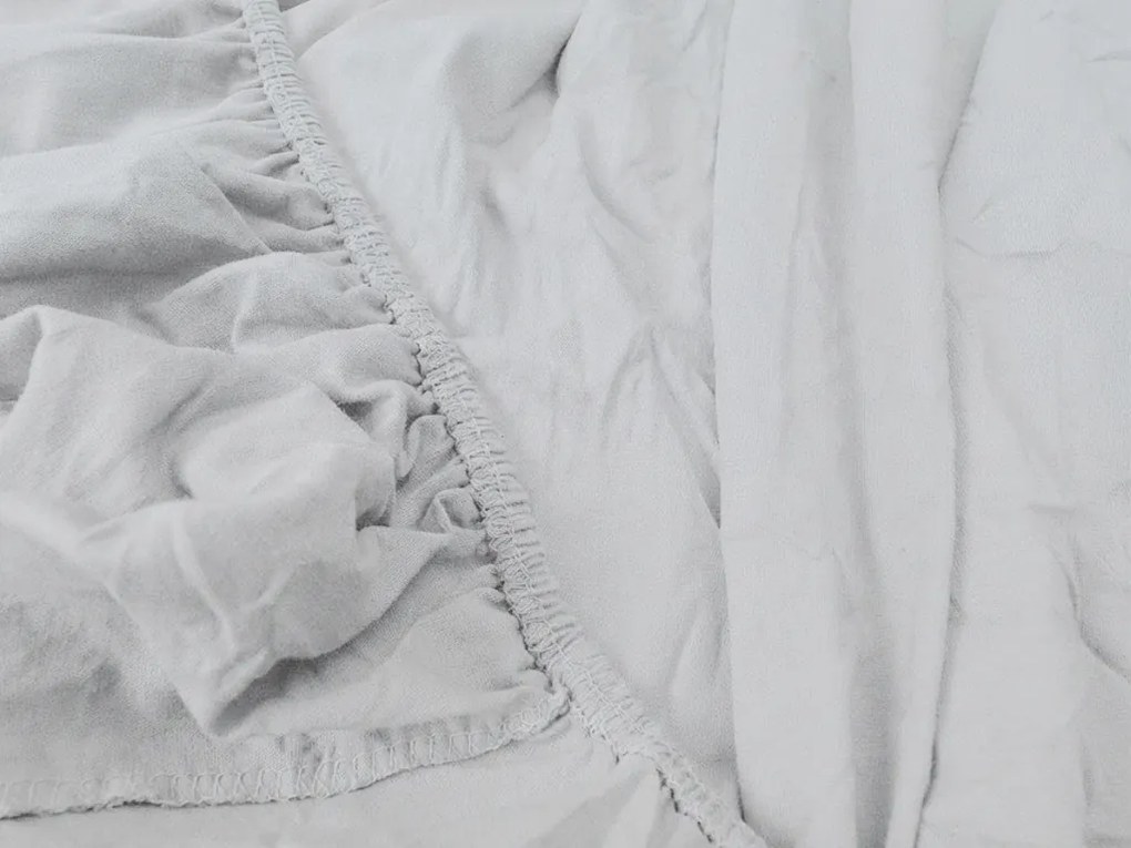 Jersey plachta s lycrou strieborná 90 x 200 cm