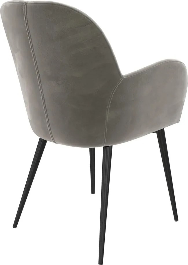 Sivé čalúnené jedálenské kreslo Fitz – Støraa