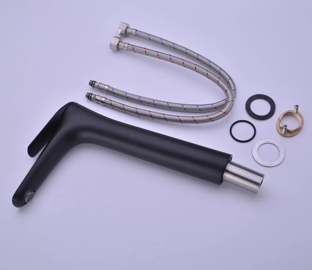 Vysoká umývadlová batéria Niagara 86002B čierna mat