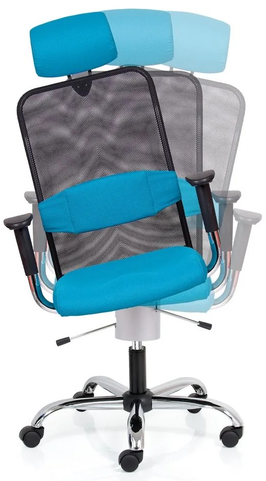 Zdravotná stolička Techno Flex XL, modrá / čierna