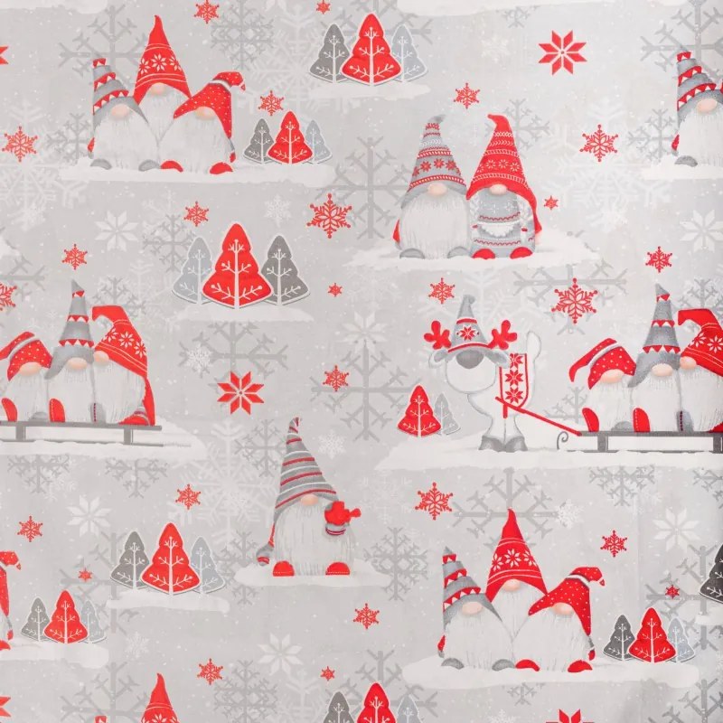 Vianočné obliečky Buddy červené EMI, Detský set 90x130 + 45x65