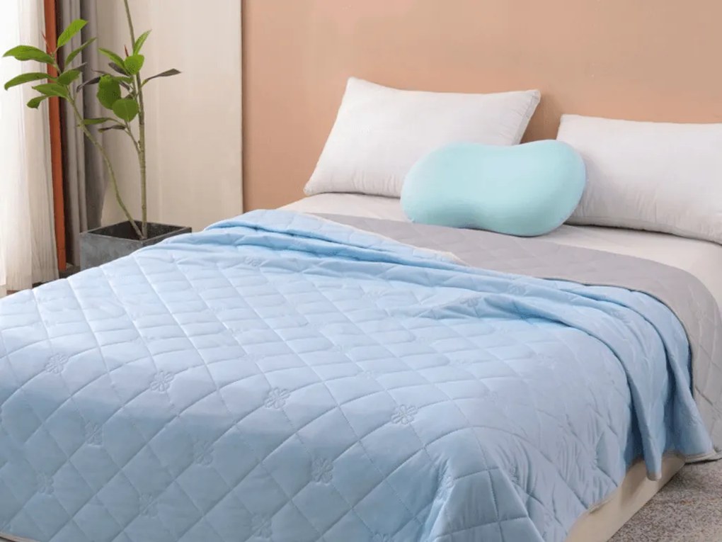 Chladiaca letná prikrývka ELARIA, modrá Rozmer: 200 x 220 cm