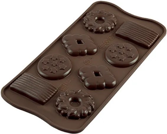 Silikomart forma na čokoládu BISCUITS, SCG25
