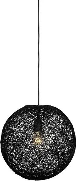 Čierne stropné svietidlo LABEL51 Twist, ⌀ 45 cm
