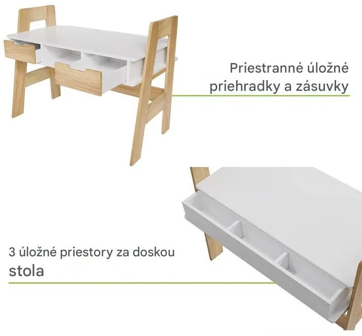 InternetovaZahrada Detský písací stôl Fietje