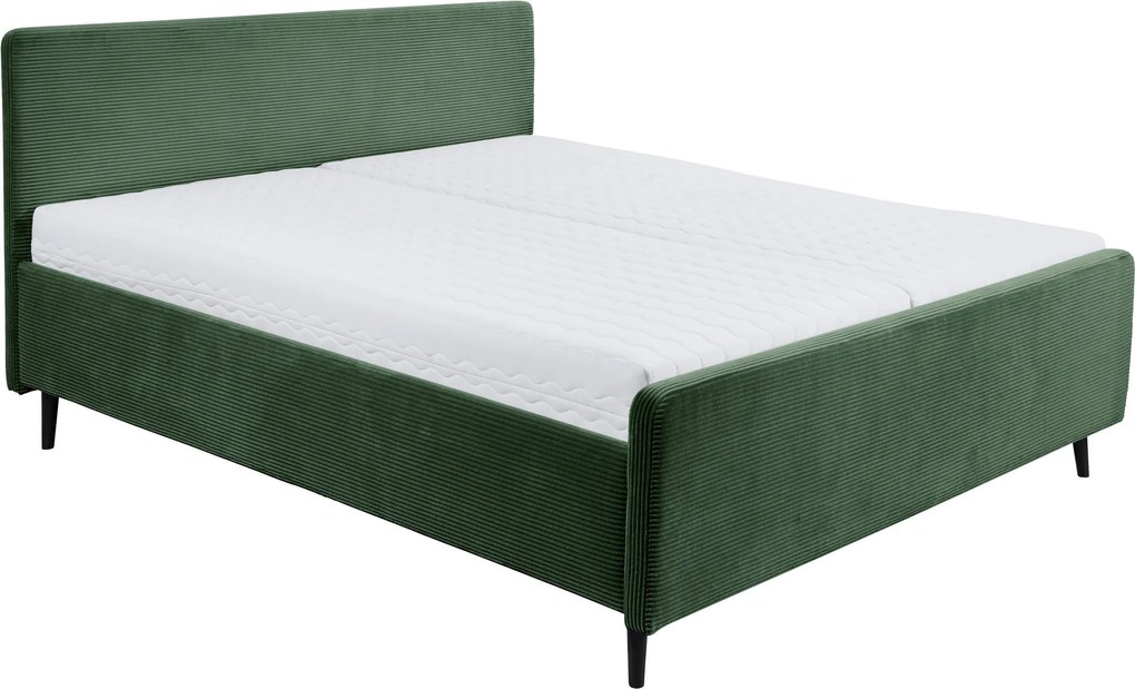 XXXLutz ČALÚNENÁ POSTEĽ, 180/200 cm, olivovozelená MID.YOU - Online Only spálne - 002220052716