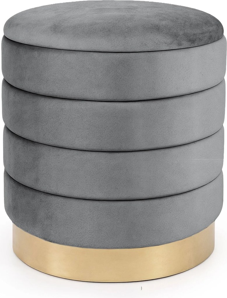 Taburet Luna grafitový