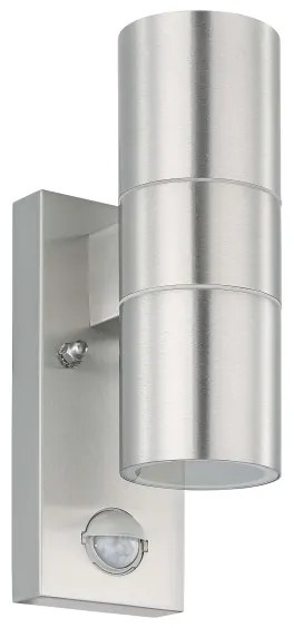 Eglo 32898 - LED vonkajšie nástenné svietidlo so senzorom RIGA 5 2xGU10/3W/230V