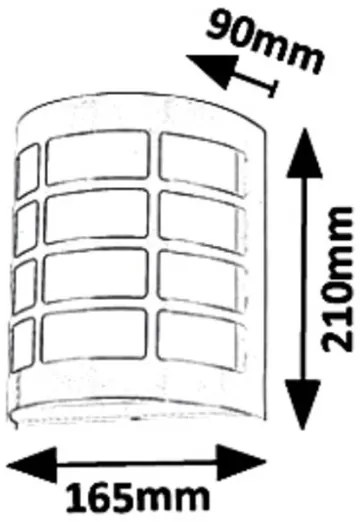 Rabalux 8799 - Vonkajšie nástenné svietidlo SEVILLA 1xE27/11W/230V IP44