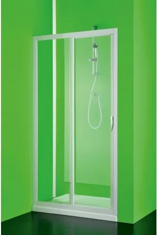 HOPA - Sprchové dveře Maestro due - 130 - 140 cm, 185 cm, Univerzální, Plast bílý, Čiré bezpečnostní sklo - 3 mm (BSMAD14S)