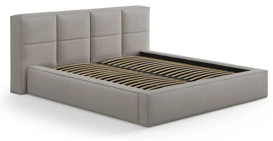 Svetlosivé čalúnené čelo postele 249x100 cm Darren – Micadoni