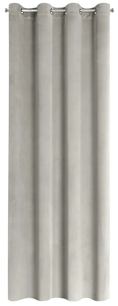 ZATEMŇOVACÍ ZÁVES NA KRÚŽKOCH ANTARA 140X270 CM STRIEBORNÁ
