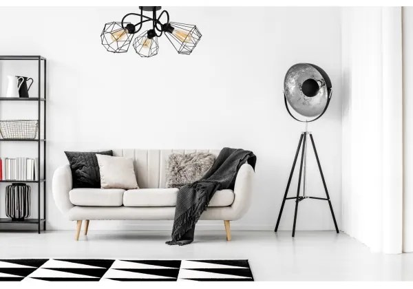 Prisadený luster DIAMENT 3xE27/60W/230V