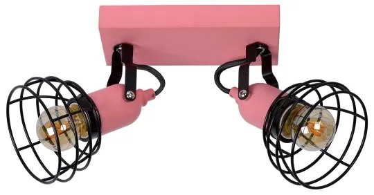 Lucide 08927/02/66 - Bodové svietidlo POLA 2xE27/60W/230V ružová