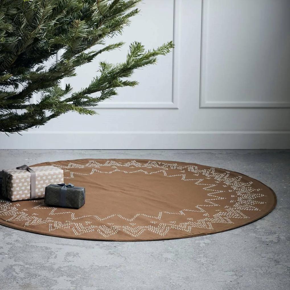 House Doctor Bavlnený koberec pod vianočný stromček Noel Brown