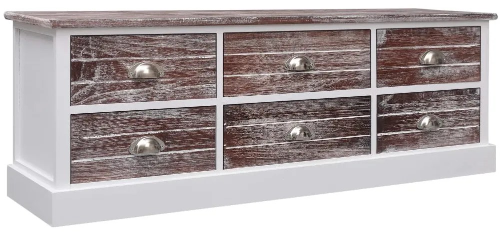 vidaXL Lavička do chodby, hnedá 115x30x40 cm, drevo