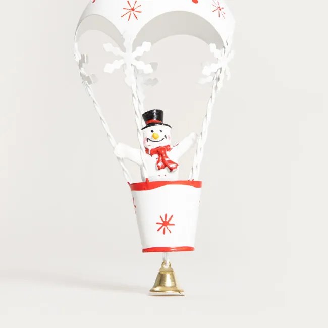 Vianočná dekorácia COSIMA snehuliak v balóne 754234