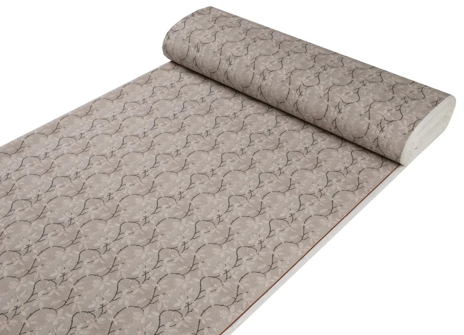 Biante Dekoračný štvorcový obrus PML-086 Popínavé vetvičky na hnedosivom 80x80 cm