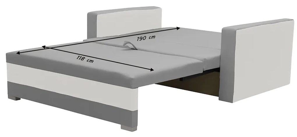 Dvojmiestna rozkladacia pohovka ASTRA1 Mätový