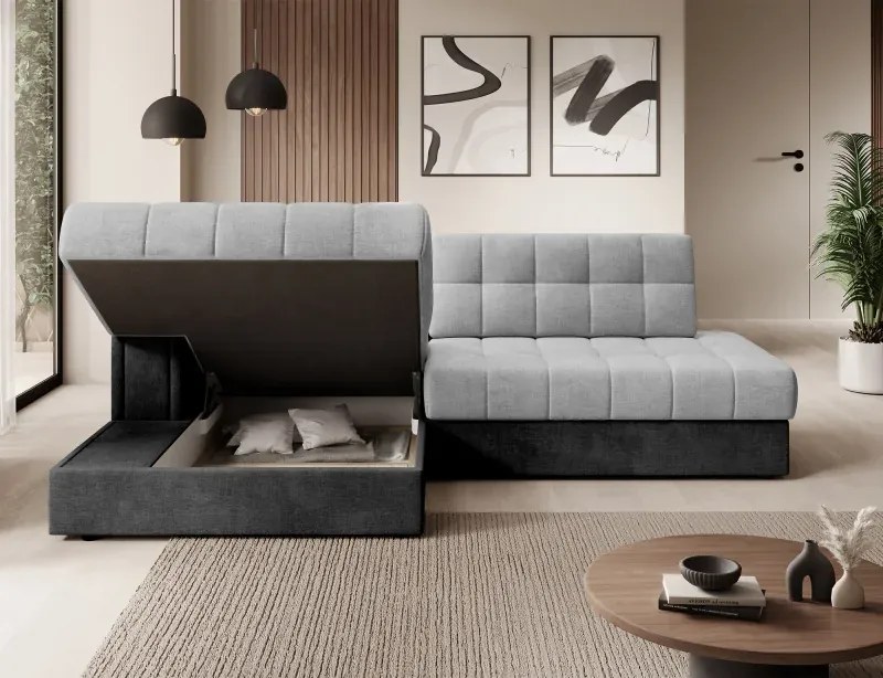 Sedacia súprava Katrin, Ľavá, sivá (monolith 84/97)