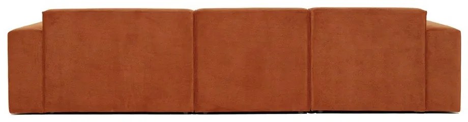 Oranžová menčestrová rohová pohovka (pravý roh) Sting - Scandic