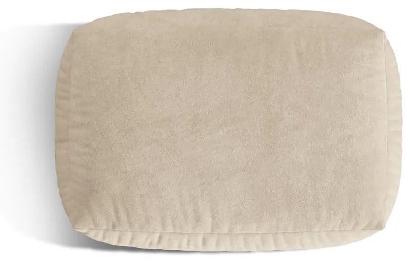 Béžová zamatová modulárna podnožka Martina – Micadoni