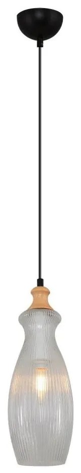 Závesný luster na kábli BOTTLE 1xE14/4W/230V číry