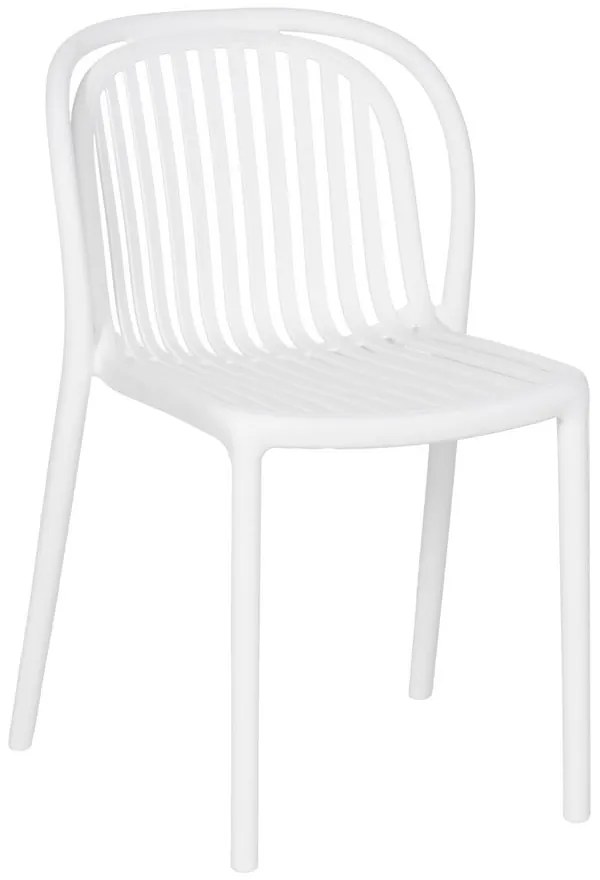 Biela plastová jedálenská stolička Alia – Ixia