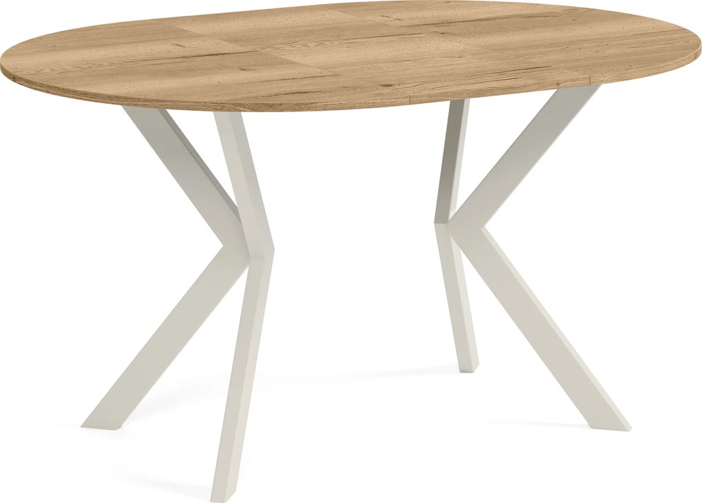 Okrúhly rozkladací jedálensky stôl DEVO Veľkosť: 90 - 128 cm