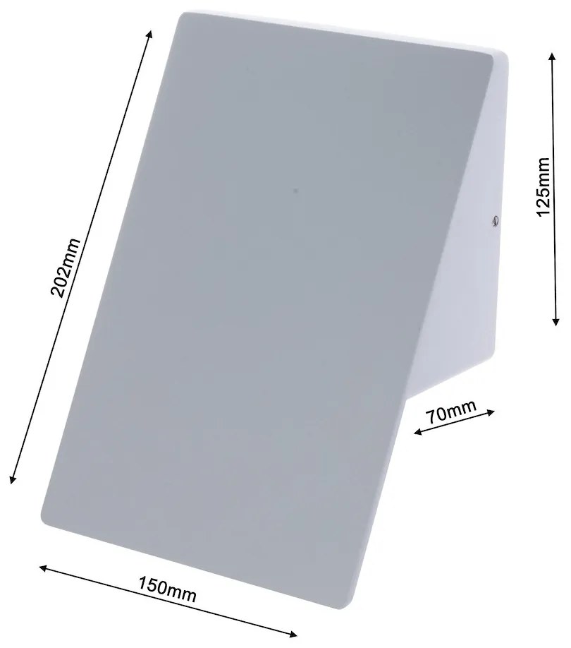 Exteriérové nástenné svietidlo, 1x LED 10w, w