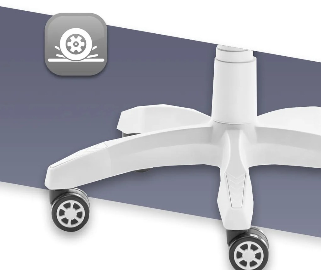 Herná stolička Hell's Chair Rainbow Marble Sivá