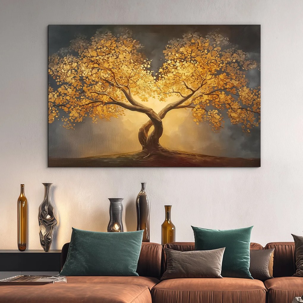 DUBLEZ | Drevený obraz - Zlatý strom života