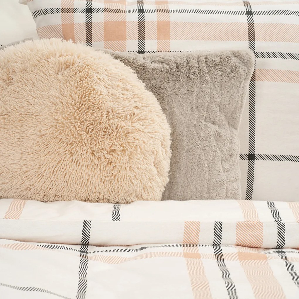 4Home Flanelové obliečky Elegant Plaid, 140 x 220 cm, 70 x 90 cm