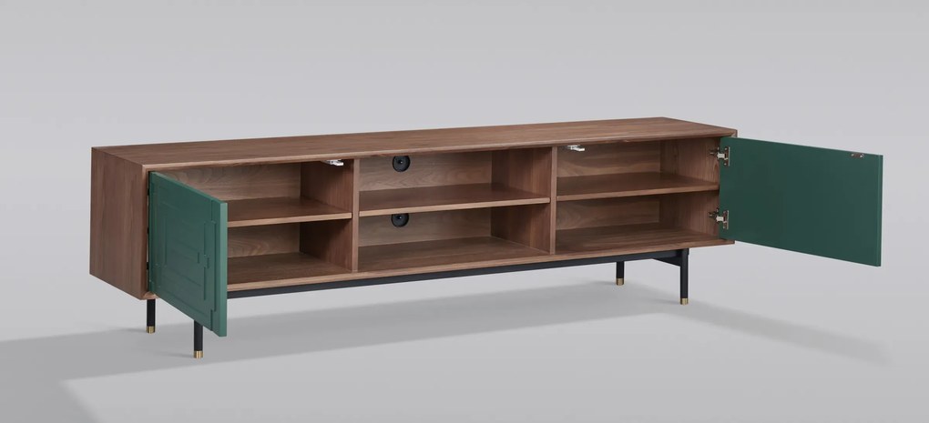 TV stolík Stilig ST153 200 cm orech/zelený