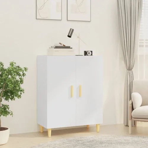 vidaXL Komoda biela 70x34x90 cm spracované drevo-