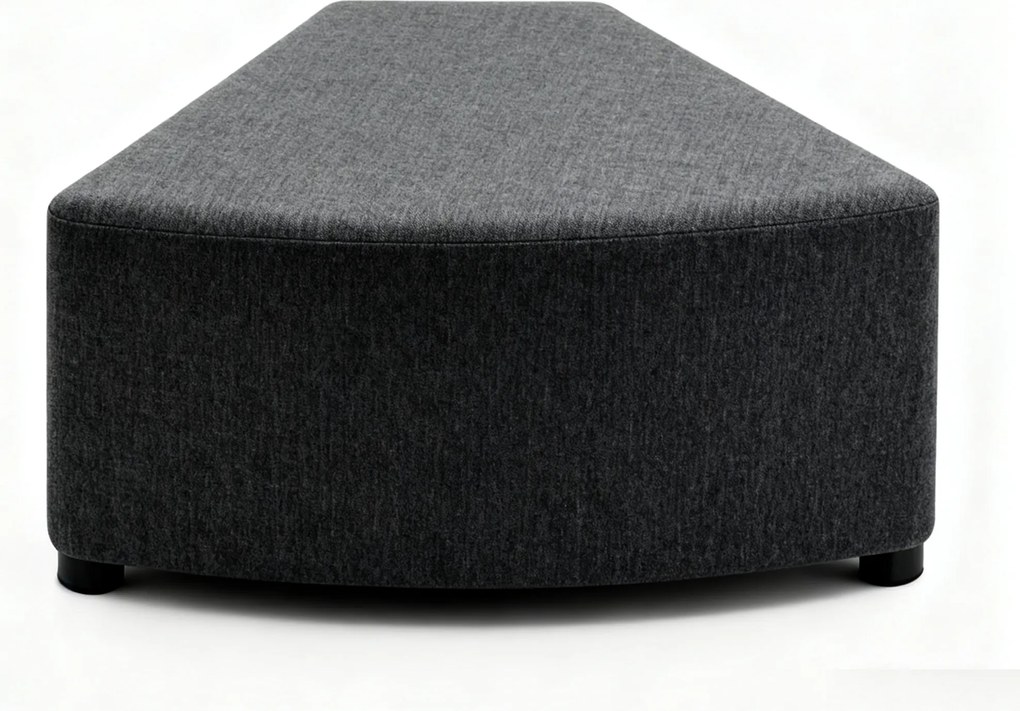 Sedačka LEA, trojuholník, tmavo sivá