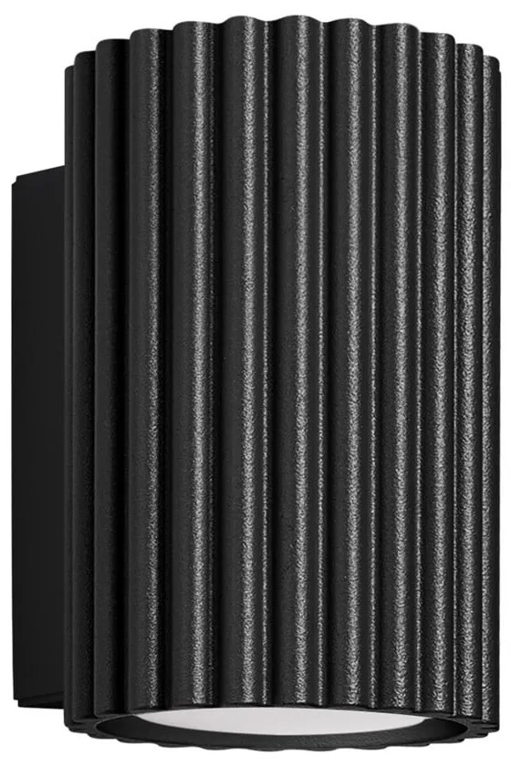 Čierne nástenné svietidlo Gleam – Sollux