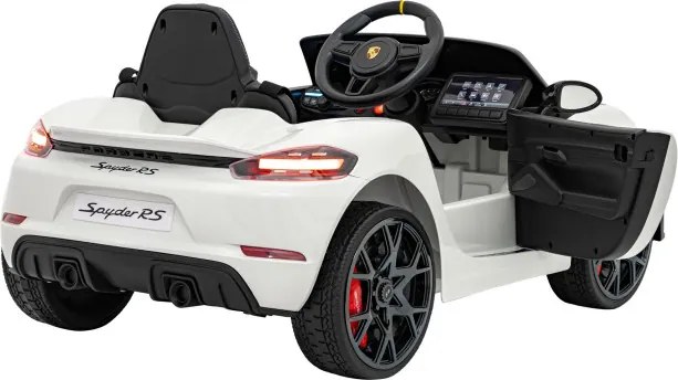 Elektrické autíčko Porsche Spyder RS 718 Lakier biele