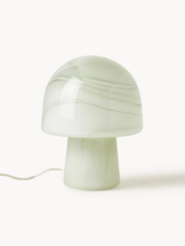 Malá stolová lampa v mramorovom vzhľade Talia
