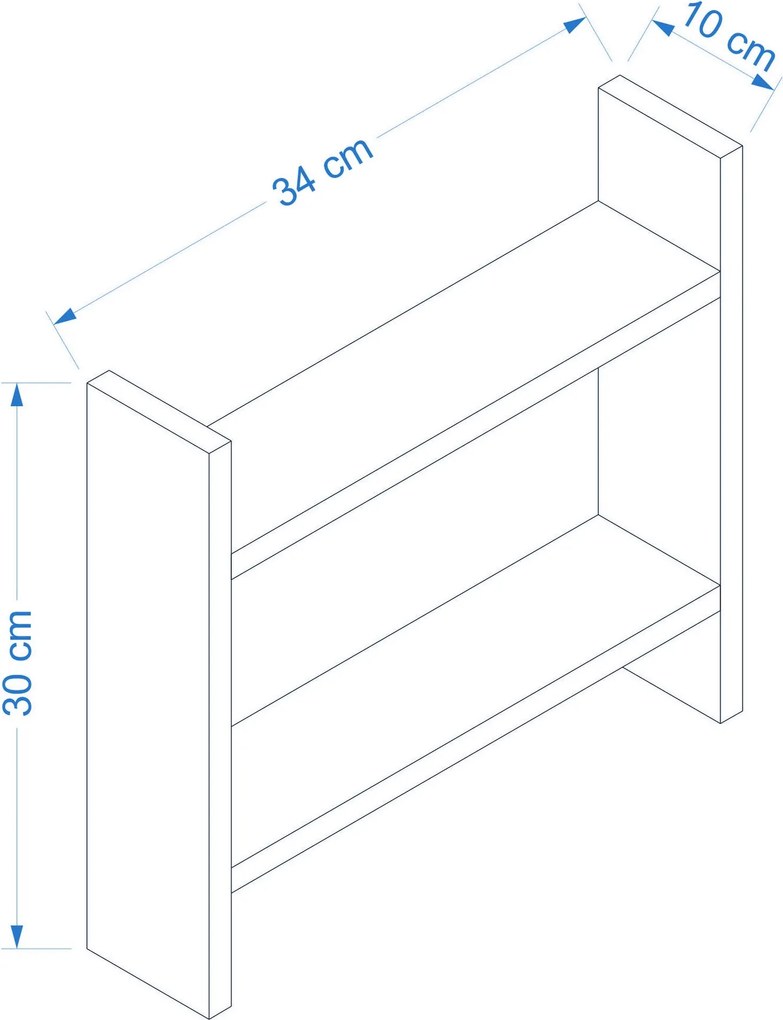 Policový kuchyňský organizér KINNIE dub safírový