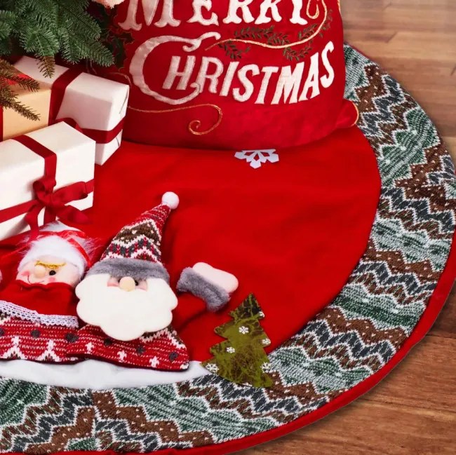 Podložka pod vianočný stromček YX22025 červená