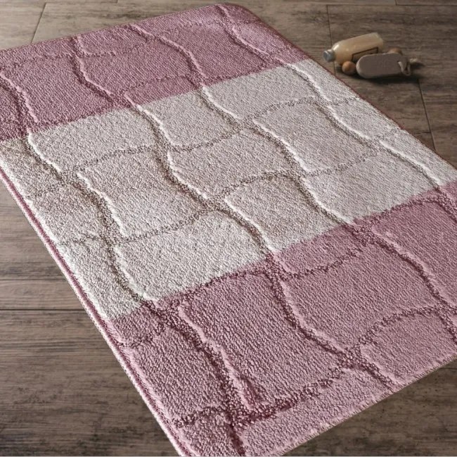 Sada kúpeľňových koberčekov Montana Sariyer XL Dusty Rose