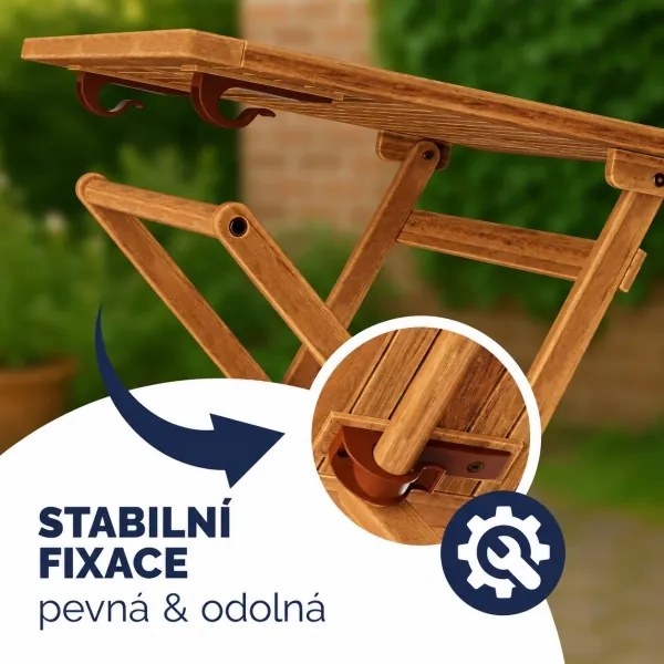 Záhradný skladací stolík Akario 70x70