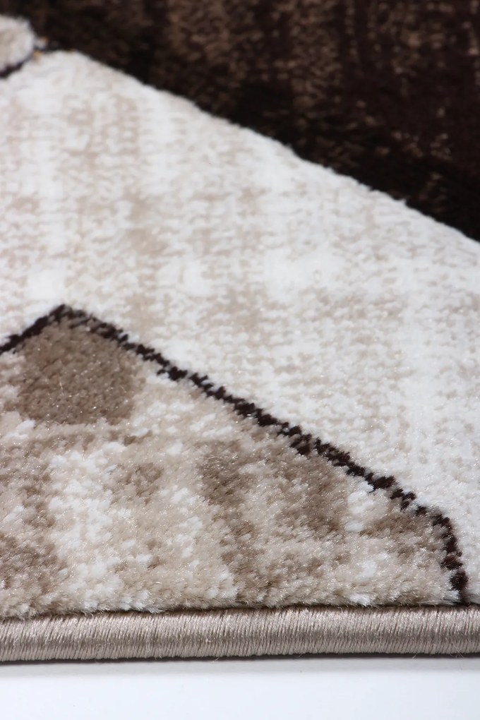 Koberec Cosmic Carving 5103 CREAM/BROWN rozmery koberec: 120x170 cm