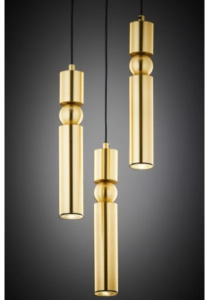 Jupiter 2019 - Luster na lanku ALAS 3xGU10/10W/230V zlatá
