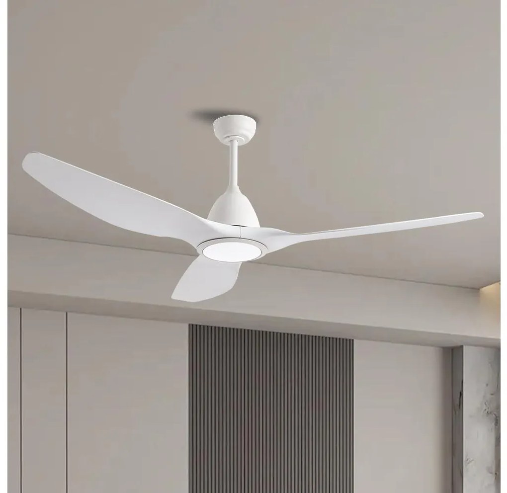 ZEVENTI - LED Stropný ventilátor URBINO LED/20W/230V Wi-Fi Tuya biela + DO ZV0030